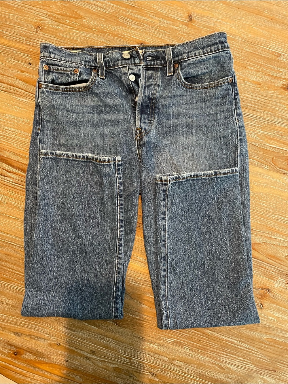 Levi’s Wedgie Button Fly Straight Leg Jeans